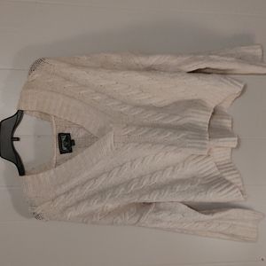 American Eagle hooded v neck sweater